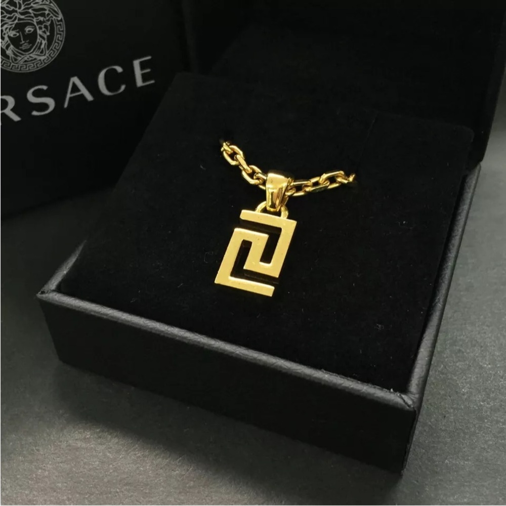 Versace Gold Geometric Necklace
